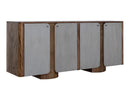 Nashville - 4 Door TV Stand/Console - Brown / Gray