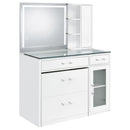 Flora - Vanity Top & Stool, Box 1 of 2 - White High Gloss