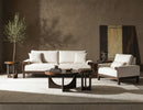 Raramuri - Loveseat - White / Dark Brown