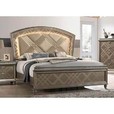 Crown Mark Cristal B7800 7 pc King Panel Bedroom Set IMAGE 2