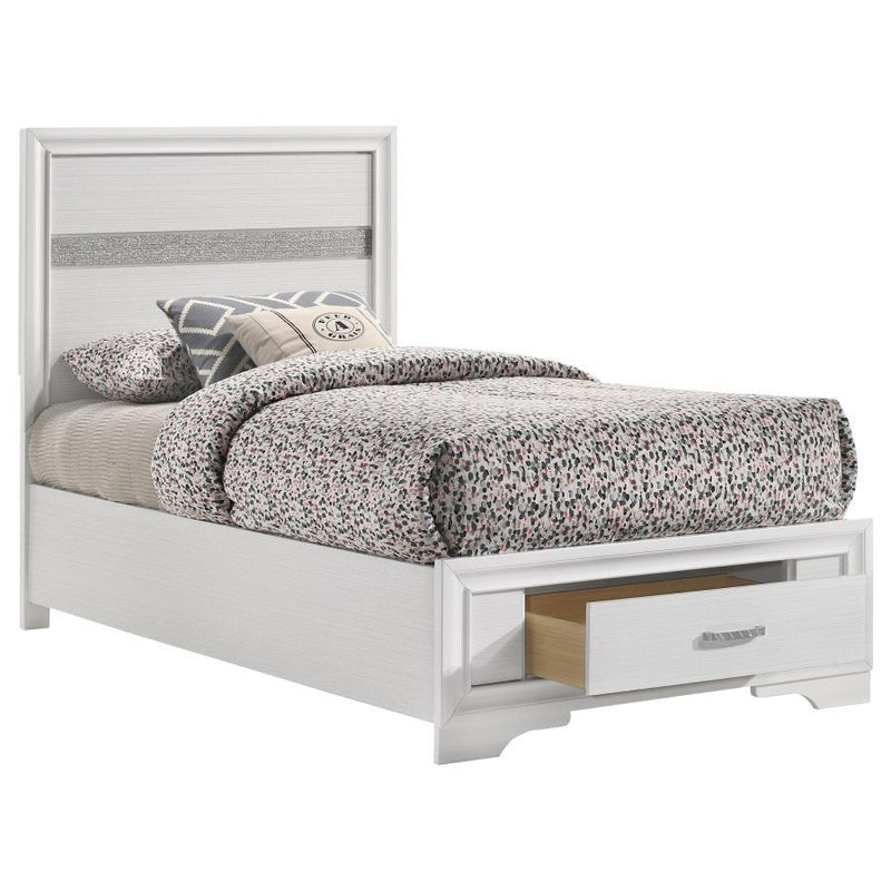 Miranda - Twin Headboard & Footboard, Box 1 of 3 - White