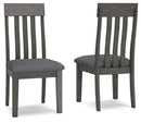 Hallanden - Dining UPH Side Chair (Set of 2) - Black / Gray