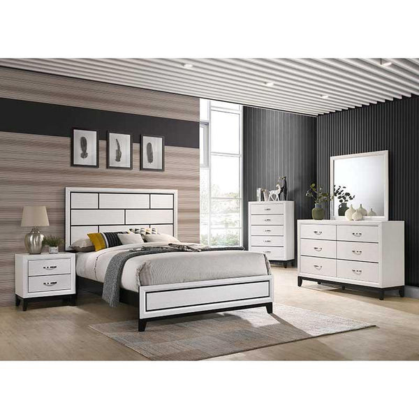 Crown Mark Akerson B4610 6 pc Twin Panel Bedroom Set IMAGE 1