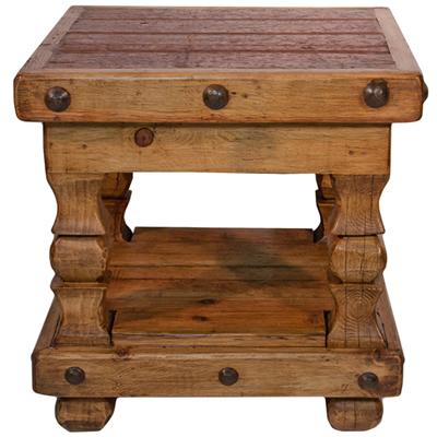 LMT Imports Old Wood End Table ZHUGO-122 IMAGE 1