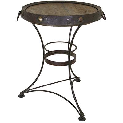 LMT Imports Whiskey Barrel End Table ZCINC-101 IMAGE 1