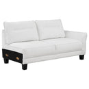 Caspian - RAF Loveseat, Box 2 of 2 - White