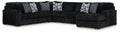 Midnight-Madness - 4 Piece Sectional