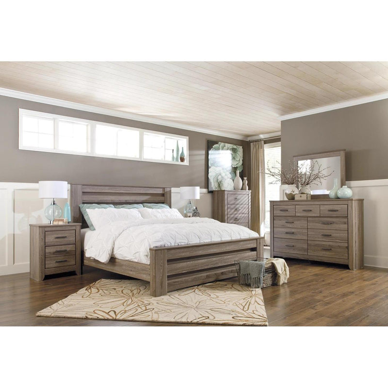  Size_King  -- Zelen B248B4 King Panel Bed IMAGE 2