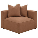 Jennifer - Upholstered Corner Chair - Terracotta