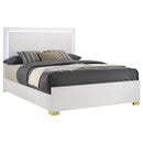 Marceline - Full Headboard, Footboard & Slats, Box 1 of 2 - White