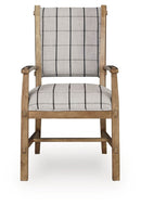 Ridgester - Dining Upholstered Arm Chair (Set of 2) - Light Brown