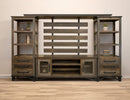 Loft - TV Stand / Wall Unit - Two Tone Gray / Brown