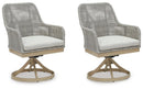 Seton Creek - Swivel Chair With Cushion (Set of 2) - Gray