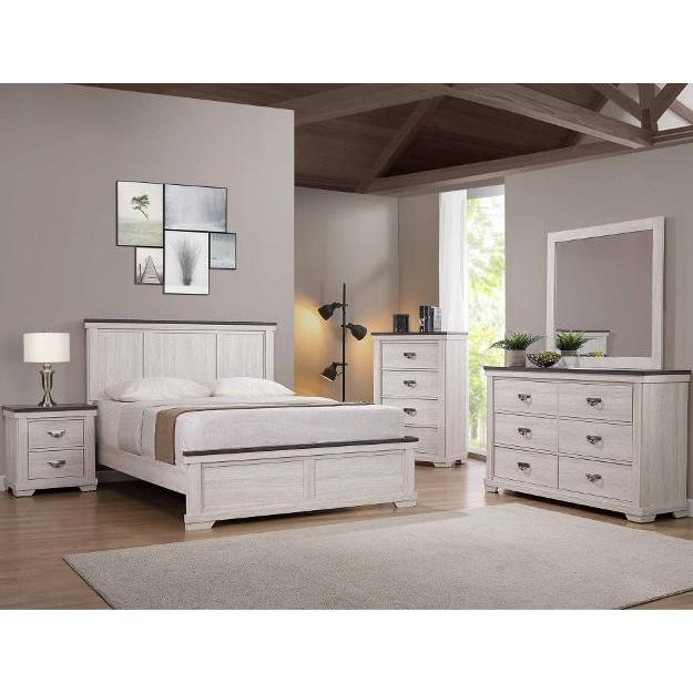 Crown Mark Leighton B8180 6 pc Twin Panel Bedroom Set IMAGE 1