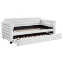 Patricia - Back Panel, Side Rails With Trundle - White