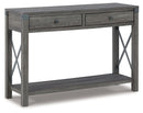 Freedan - Console Sofa Table - Grayish Brown
