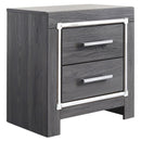 Lodanna - Two Drawer Night Stand - Gray