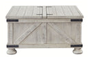 Carynhurst - Cocktail Table with Storage - Whitewash