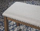 Moriville - Upholstered Bench - Beige