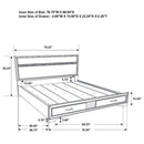 Miranda - California King Side Rails, Slats & Panel, Box 2 of 3 - White