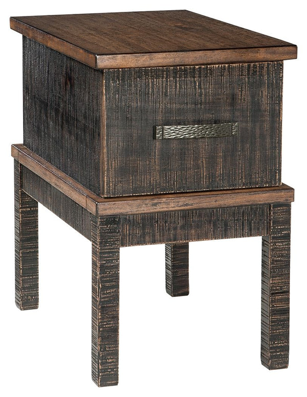 Stanah - Chair Side End Table - Brown / Beige