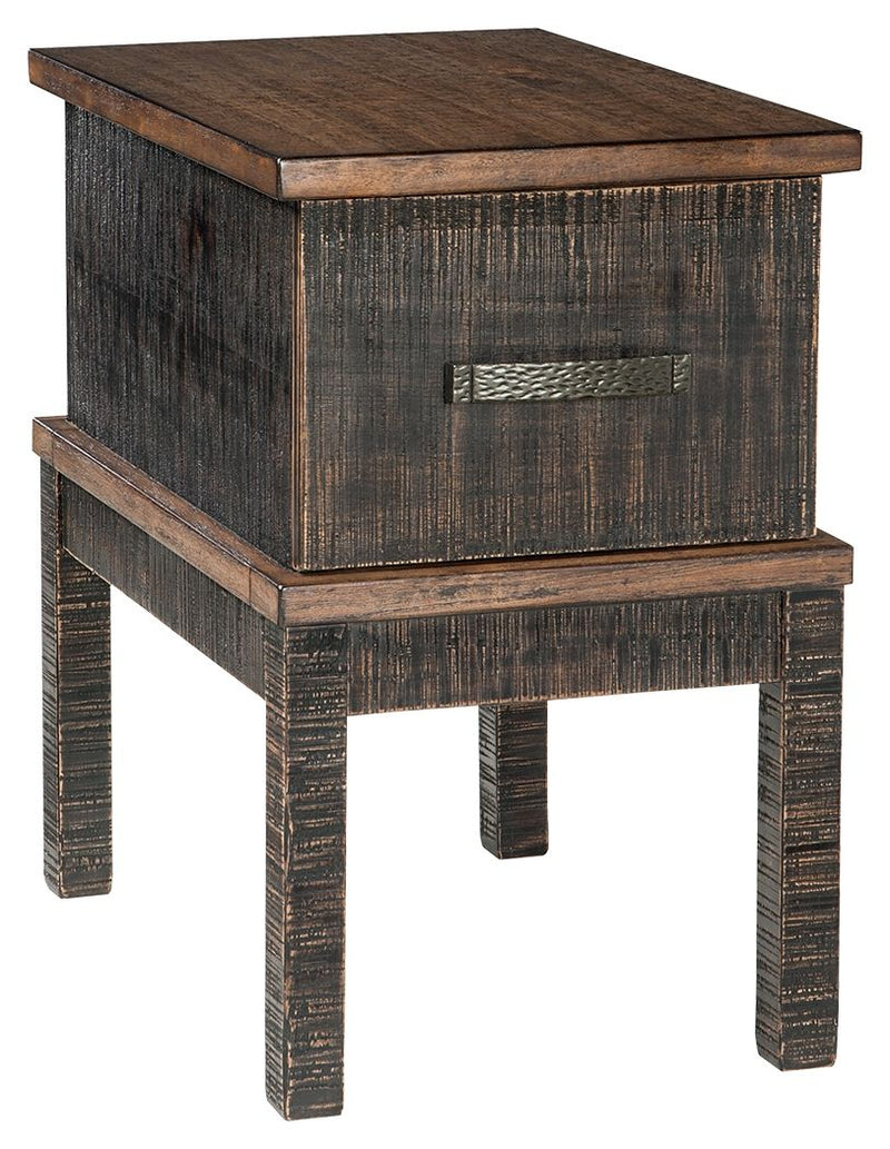 Stanah - Chair Side End Table - Brown / Beige