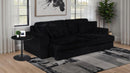 Jacana - LAF Power Sofa Chaise With 2 Piece Pillow, Box 1 of 2 - Black