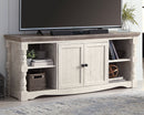 Havalance - Extra Large TV Stand - 2 Doors - Brown / Beige