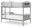 Lanceburg - Twin/Twin Bunk Bed With Ladder - Gray