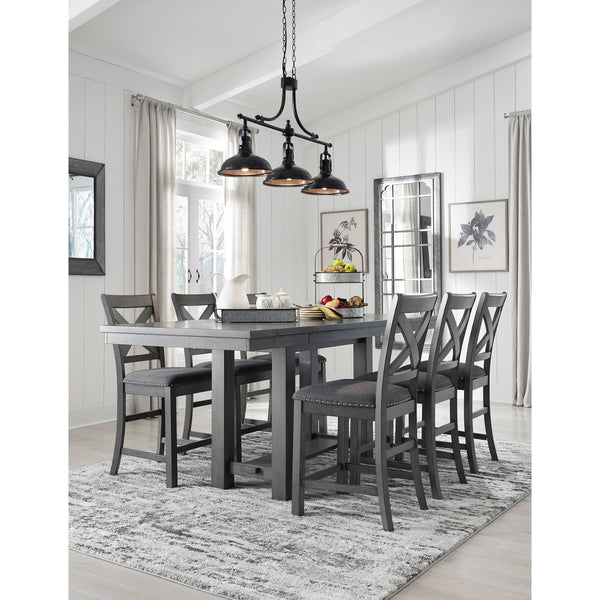 Signature Design by Ashley Myshanna D629 7 pc Counter Height Dining Set IMAGE 1