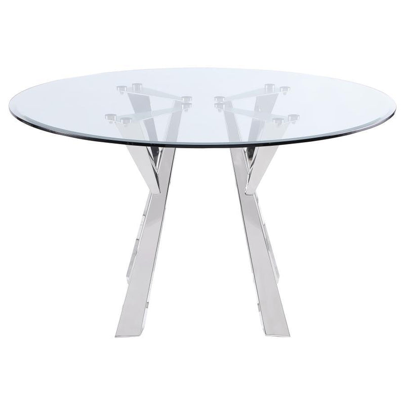 Alaia - Round Table Top, Box 1 of 2 - Chrome