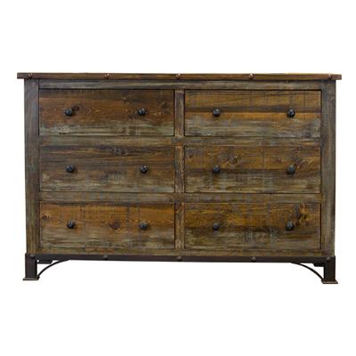 LMT Imports Urban Rustic 6-Drawer Dresser COM800 IMAGE 1