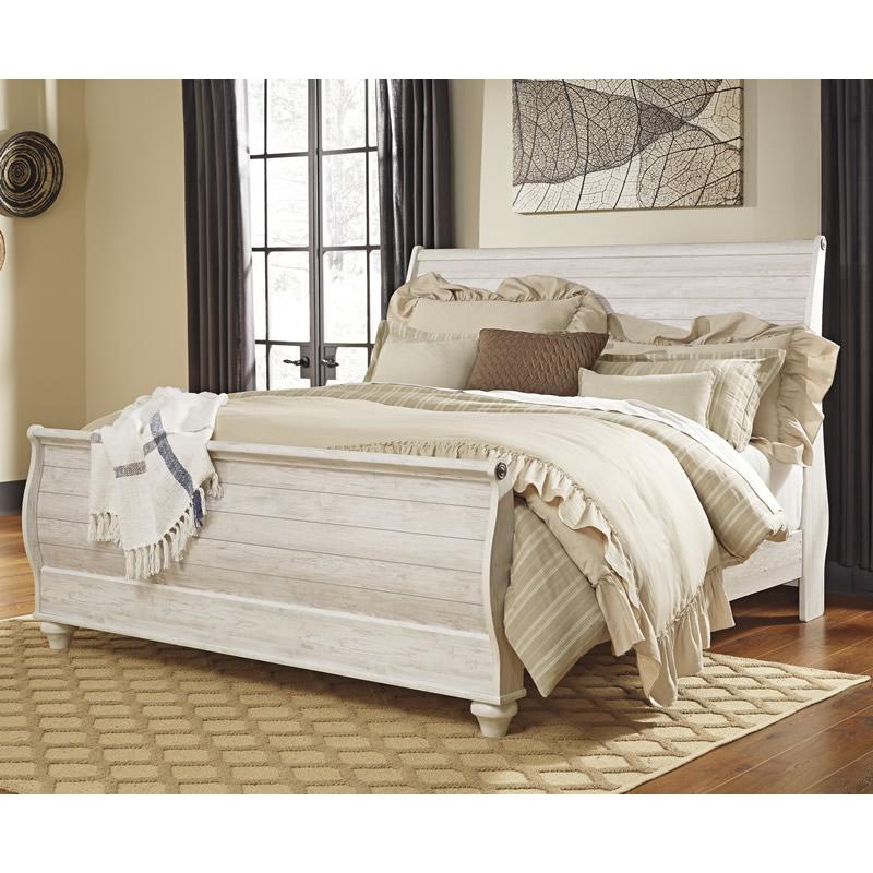  Size_King  -- Willowton B267B11 King Sleigh Bed IMAGE 1