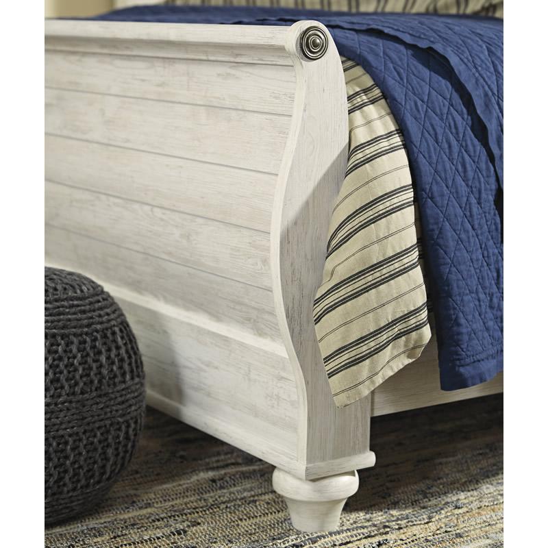  Size_King  -- Willowton B267B11 King Sleigh Bed IMAGE 2