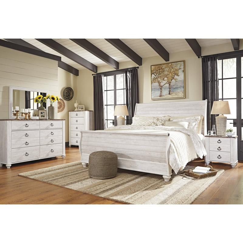  Size_King  -- Willowton B267B11 King Sleigh Bed IMAGE 3