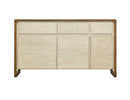 Evoke - 3 Drawer & 3 Door TV Stand/Console - Ivory / Brown