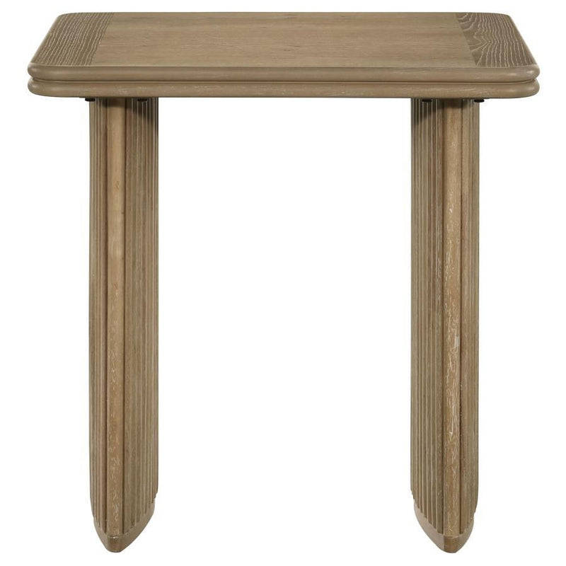 Adina - Square Table Base, Box 2 of 2 - Distressed Light Brown