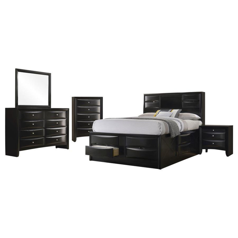 Briana - King Footboard Drawers, Box 3 of 3 - Black