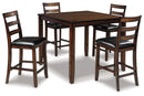 Coviar - DRM Counter Table Set (Set of 5) - Brown