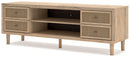 Cielden - Extra Large TV Stand - Two-tone