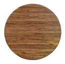 Silver - Round Dining Table - Brown