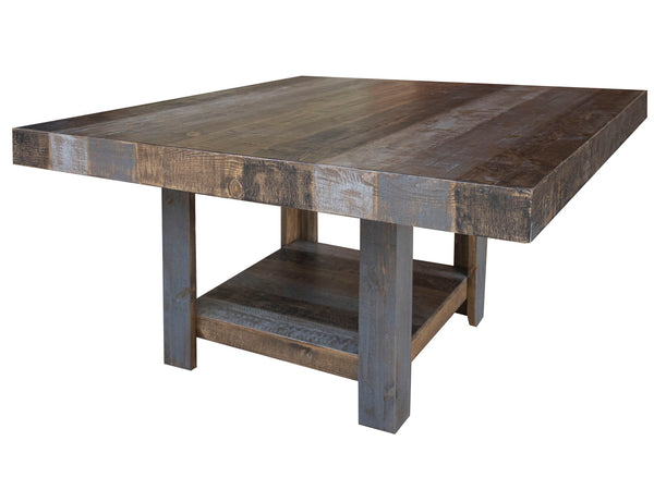 Loft - 54” Square Table - Two Tone Gray / Brown