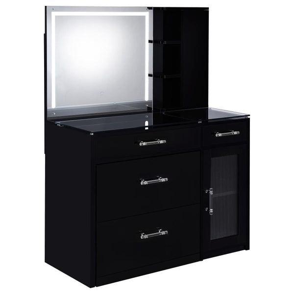 Flora - Vanity Base, Box 2 of 2 - Black High Gloss