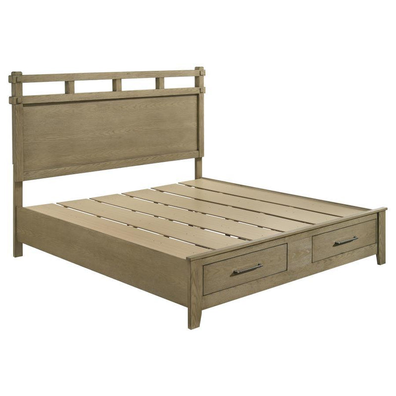 Hazlewood - King Headboard & Footboard, Box 1 of 3 - Vineyard Oak