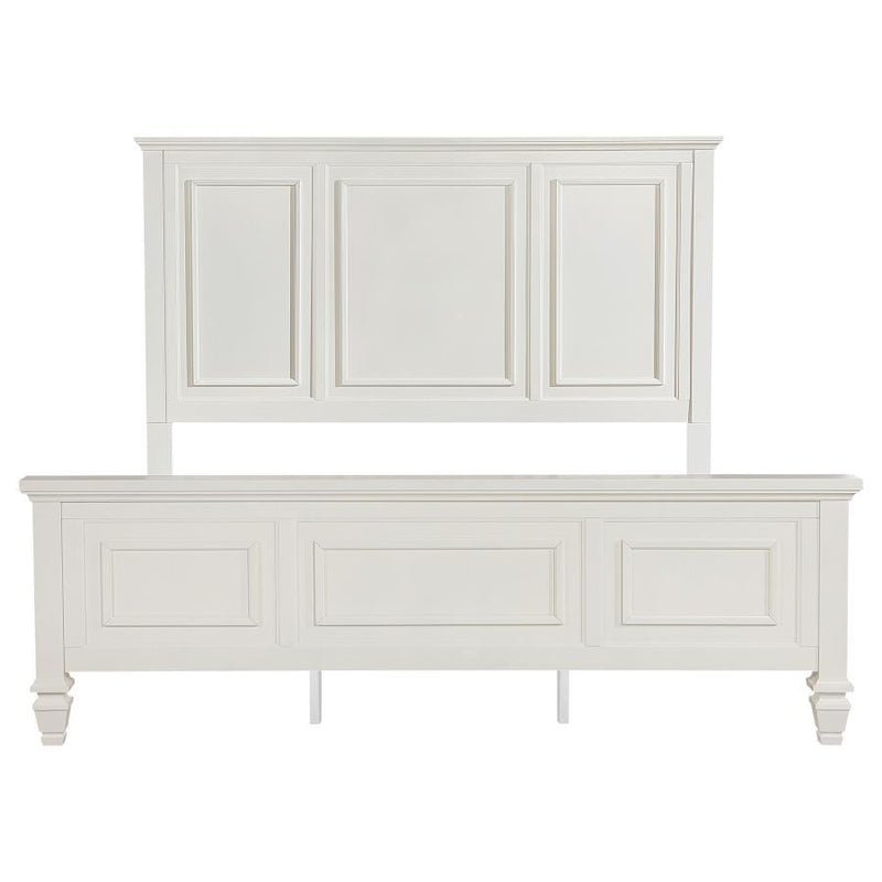 Sandy Beach - California King Footboard, Box 2 of 3 - Cream White