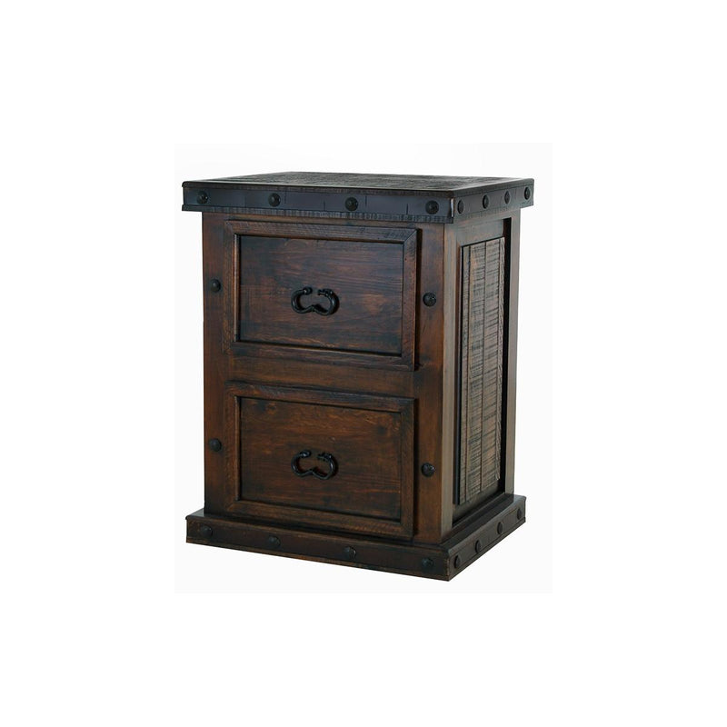 Lone Star Rustic Office Desk Components Storage Unit LG FIL-08 IMAGE 1