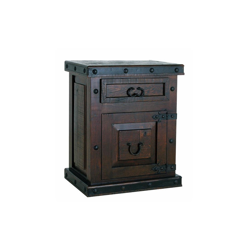 Lone Star Rustic Gran Hacienda 2-Drawer Nightstand LG BUR-01 IMAGE 1