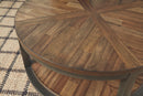 Roybeck - Occasional Table Set (Set of 3) - Light Brown / Bronze