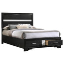 Miranda - Full Headboard & Footboard, Box 1 of 3 - Black