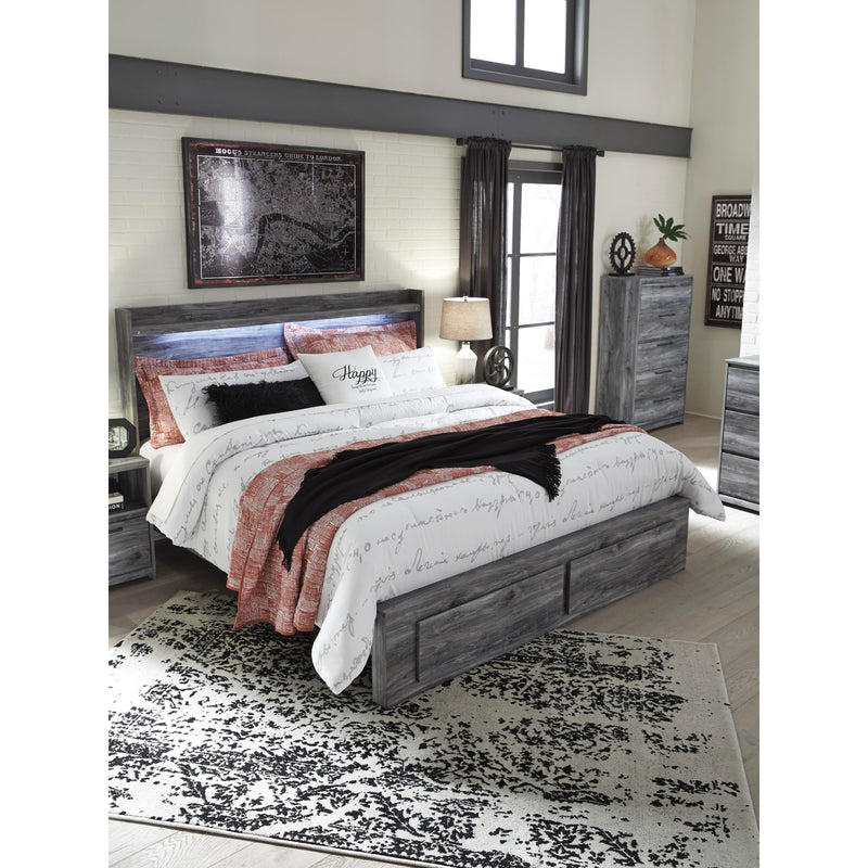  Size_King  -- Baystorm B221B12 King Panel Bed with 2 Storage Drawers IMAGE 5
